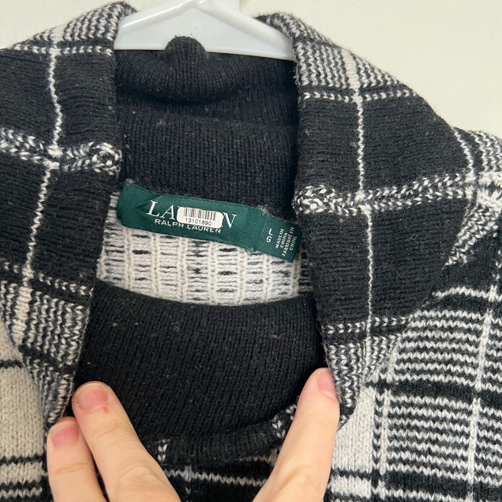 Ralph Lauren Plaid Turtleneck - Picture 2 of 5